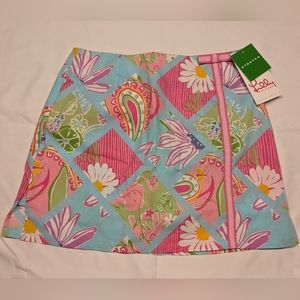 Vintage Lilly Pulitzer Skirt Skort "Lenore" Size 0 NWT